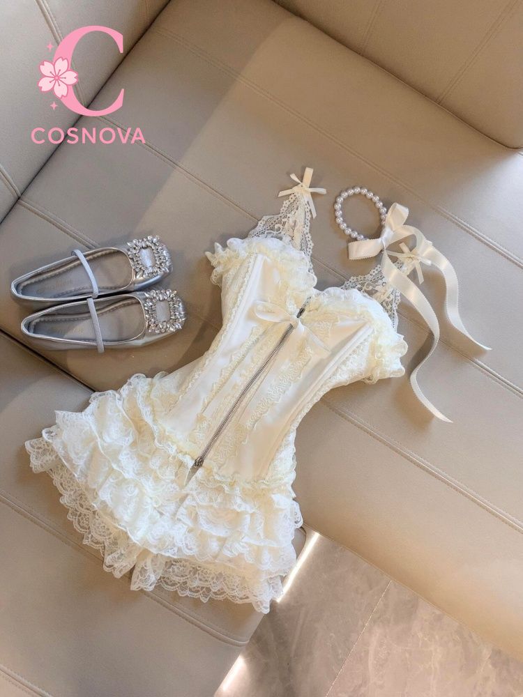Cami Top Lace - Schattig kant bustier top met hoge