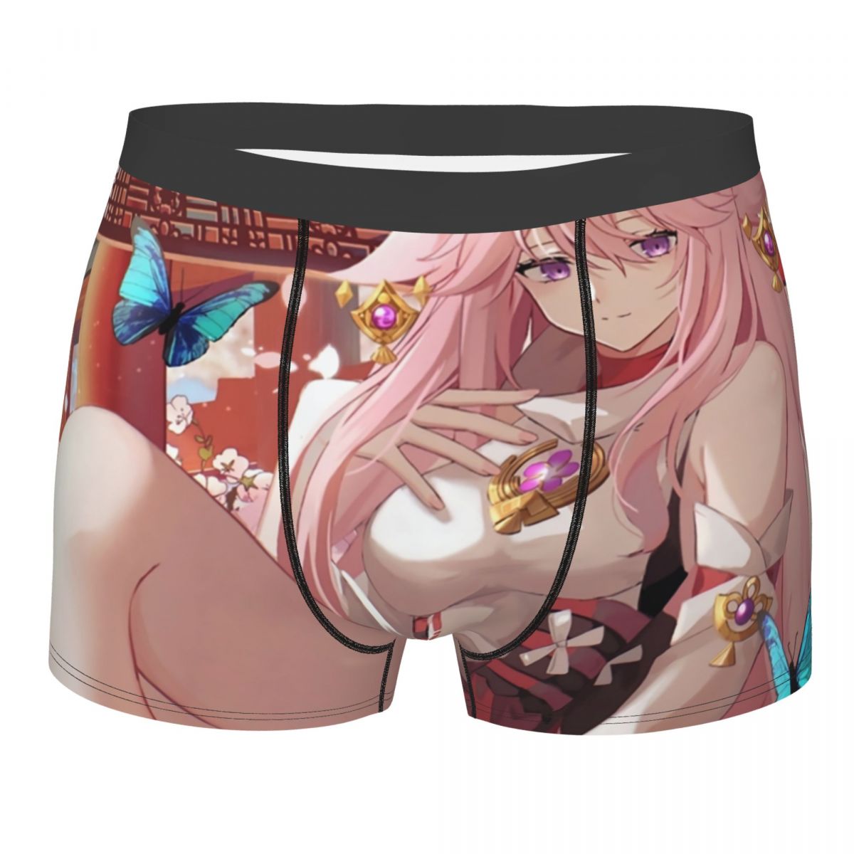 Boyshort Underwear - Genshin Impact Yae Miko Boxershorts Heren