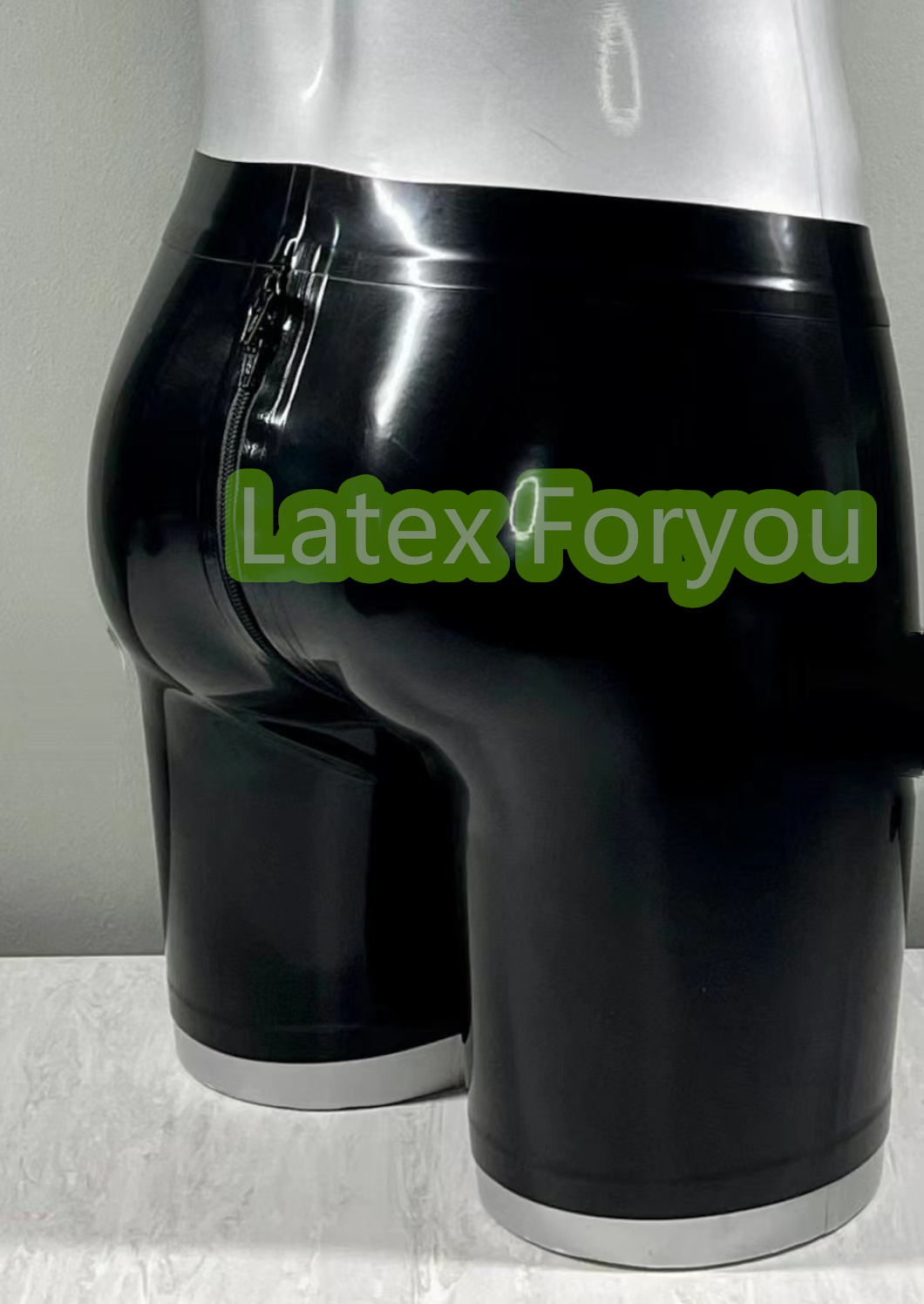 Boyshort Underwear - Handgemaakte Fetish Slim Fit Natuurlijke Latex