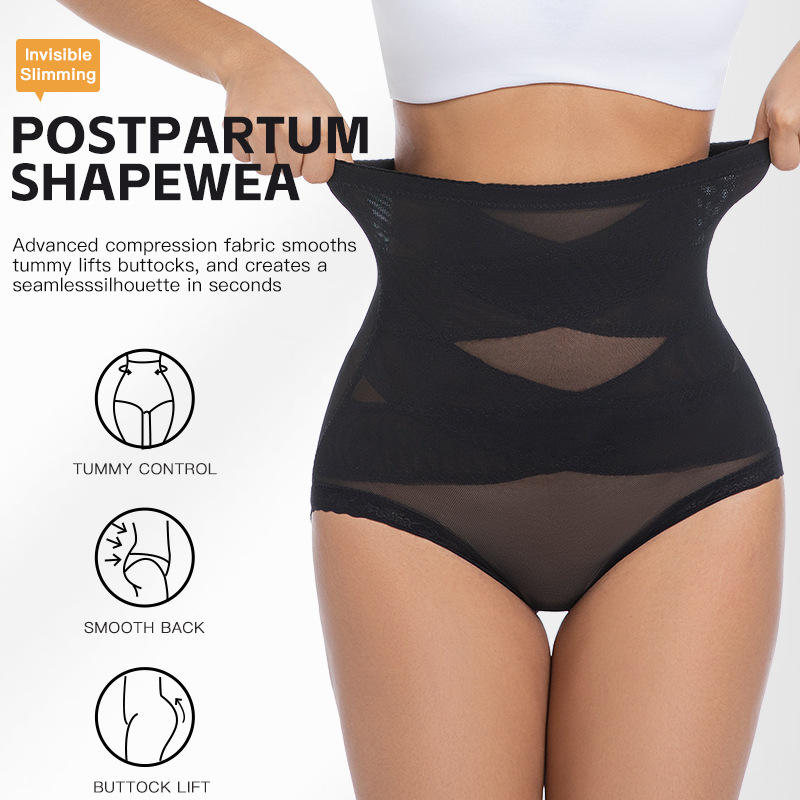 Seamless Underwear Women - Dames High Waist Tummy Control Shapewear