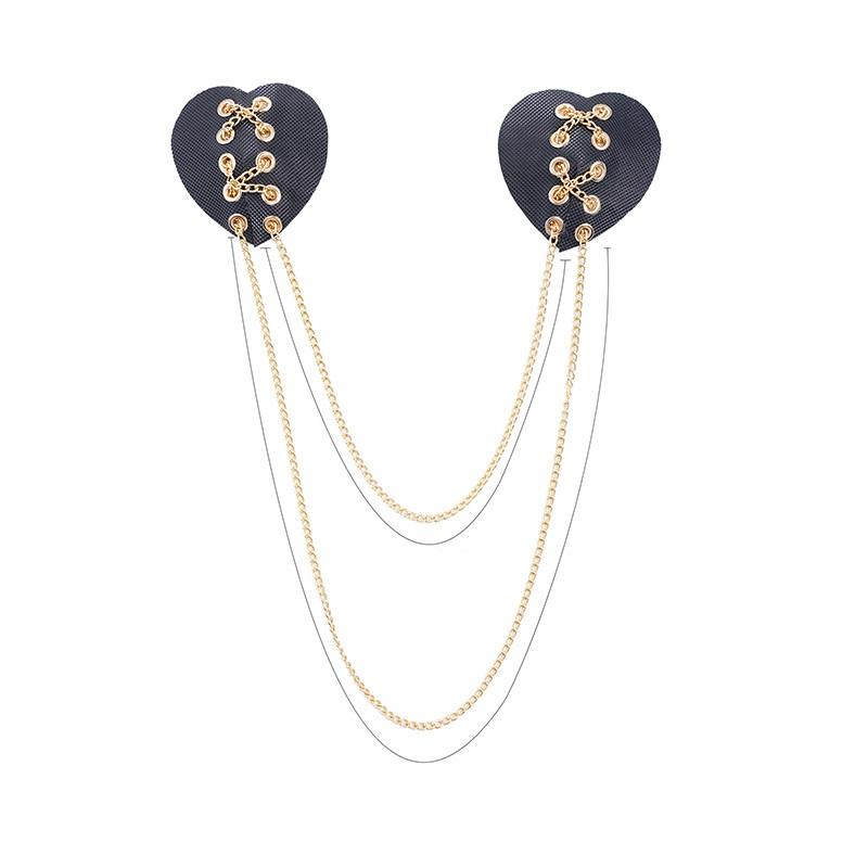 Nipple Cover Pasties - Herbruikbare ketting tepelbedekker sexy bondage choker