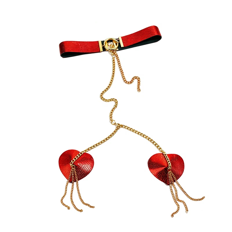 Vrouwelijke metalen ketting-bo - Nipple Cover Pasties recensie en prijs