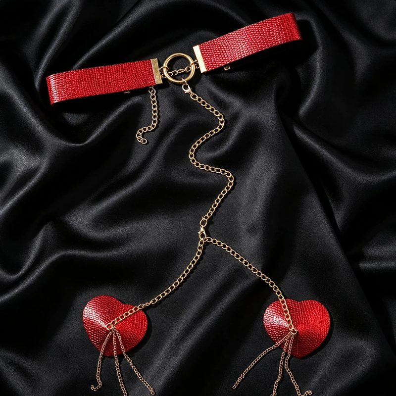 Vrouwelijke metalen ketting-bo - Nipple Cover Pasties recensie en prijs
