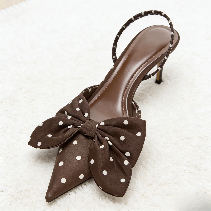 Bruine Polka Dot Vlinder Knoop - Slip Dress Satin recensie en prijs