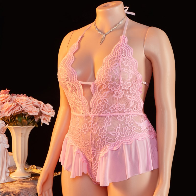 Plus Size 1XL-4XL Teddy perspe - Lace Teddy Lingerie recensie en prijs