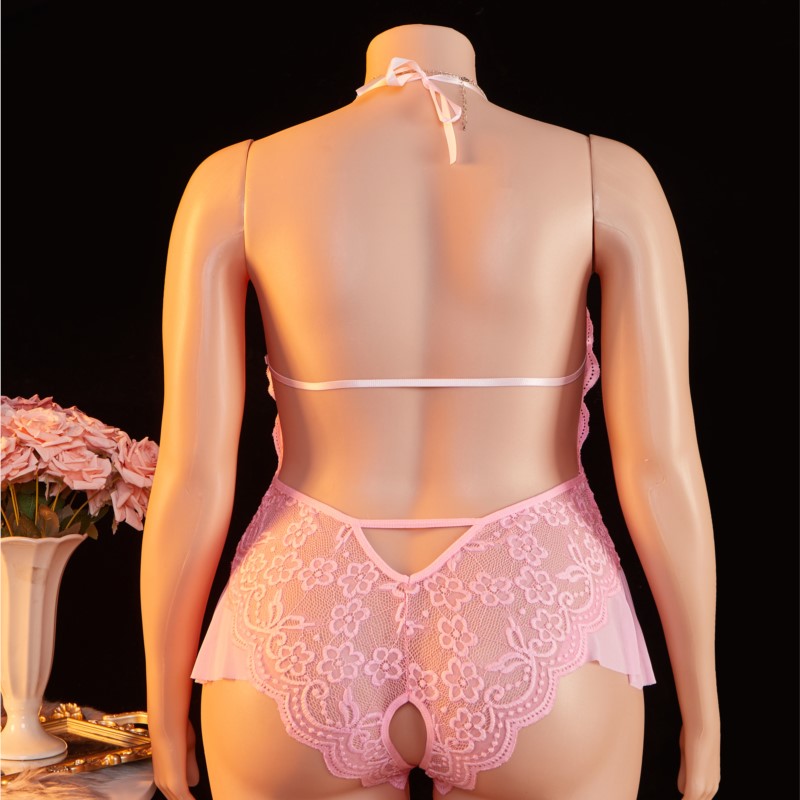 Plus Size 1XL-4XL Teddy perspe - Lace Teddy Lingerie recensie en prijs