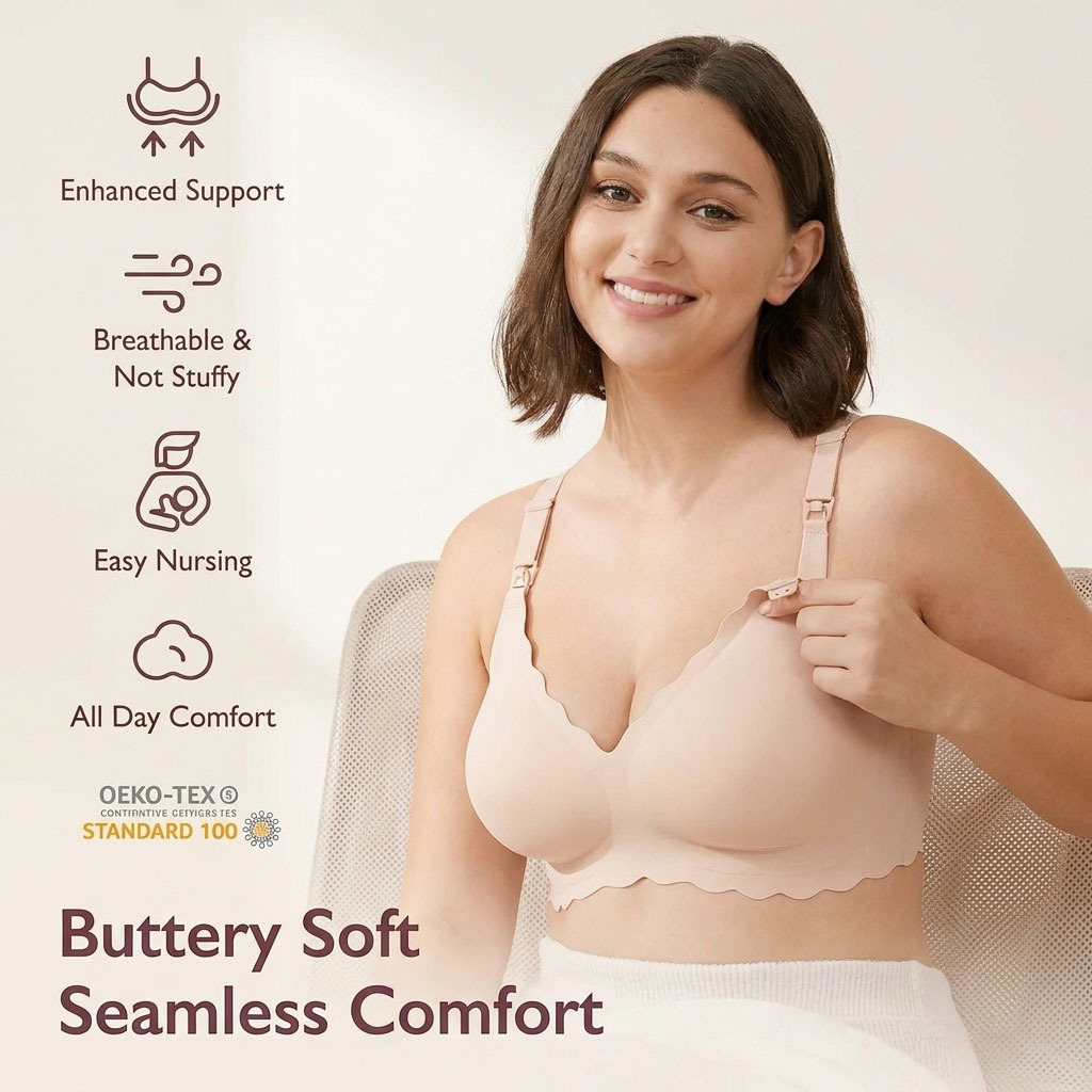 3XL Plus Size Zwangerschaps- e - Nursing Bra Sleep recensie en prijs