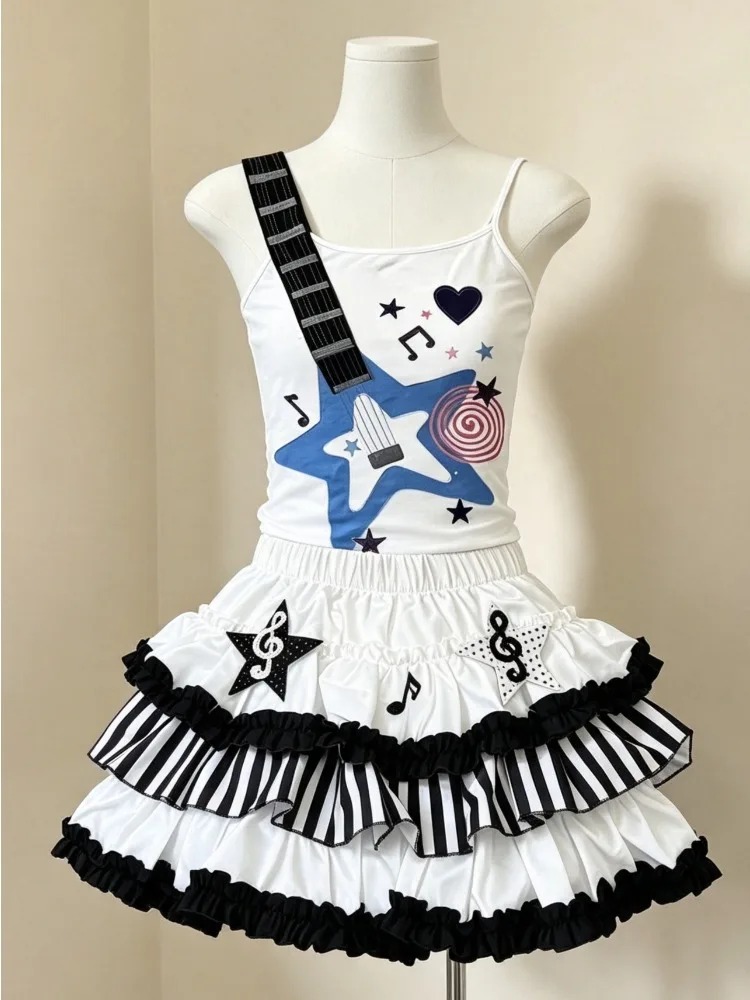 Retro 2000s Harajuku Tweedelig - Cami Top Lace recensie en prijs